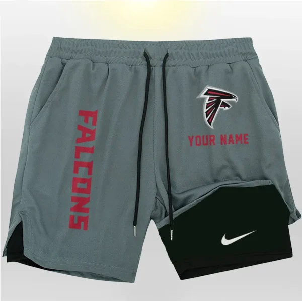 Atlanta Falcons Men Outdoor Casual Training Sports Shorts 2-in-1 Double-Layer Shorts SPT2LAYERS062 - Image 4