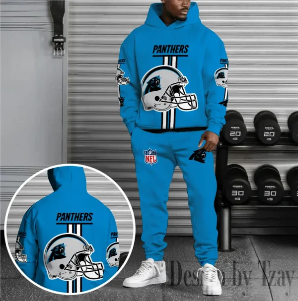 Carolina Panthers Combo Hoodie And Sweatpants Gift For Fan AZHD1119