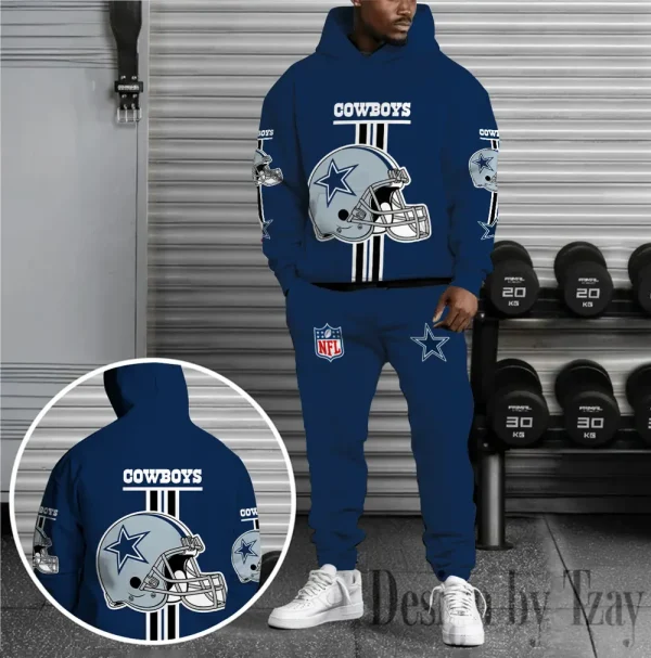 Dallas Cowboys Combo Hoodie And Sweatpants Gift For Fan AZHD1123