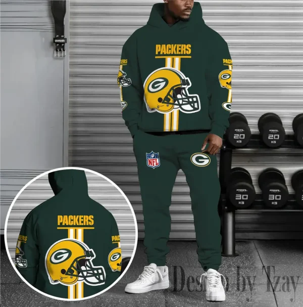 Green Bay Packers Combo Hoodie And Sweatpants Gift For Fan AZHD1126