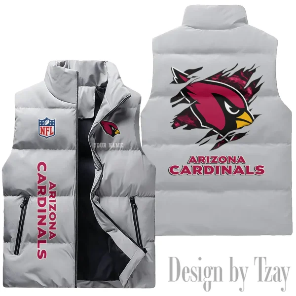 Arizona Cardinals NFL Sleeveless Down Puffer Vest AZSDPV126 - Image 3