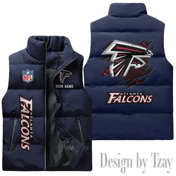 Atlanta Falcons NFL Sleeveless Down Puffer Vest AZSDPV127 - Image 3