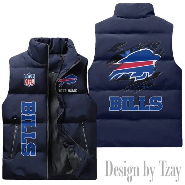 Buffalo Bills NFL Sleeveless Down Puffer Vest AZSDPV129
