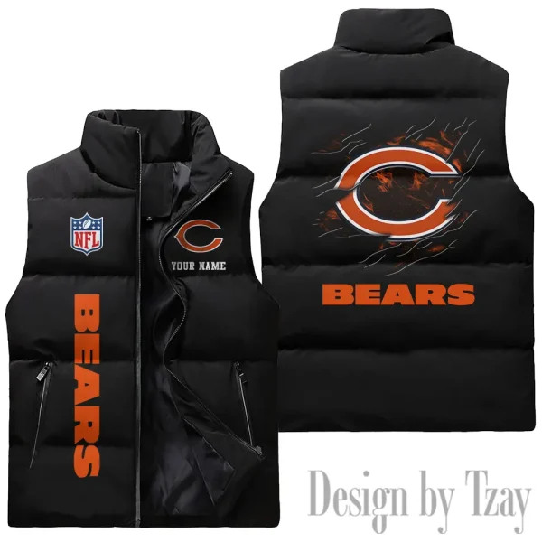 Chicago Bears NFL Sleeveless Down Puffer Vest AZSDPV131 - Image 2
