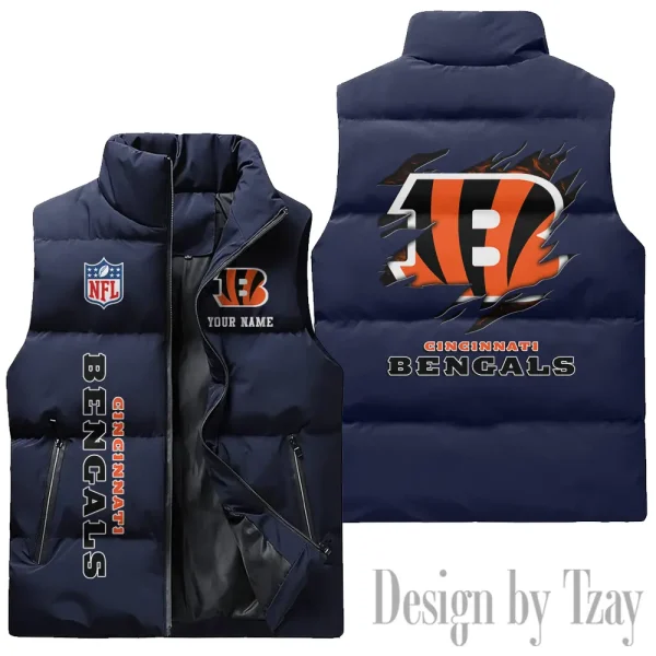 Cincinnati Bengals NFL Sleeveless Down Puffer Vest AZSDPV132