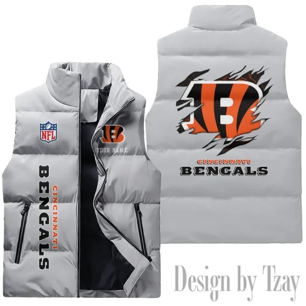 Cincinnati Bengals NFL Sleeveless Down Puffer Vest AZSDPV132 - Image 2