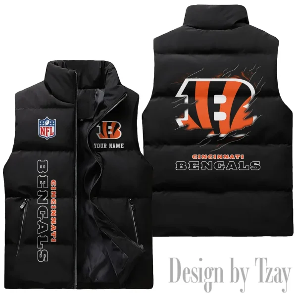 Cincinnati Bengals NFL Sleeveless Down Puffer Vest AZSDPV132 - Image 3