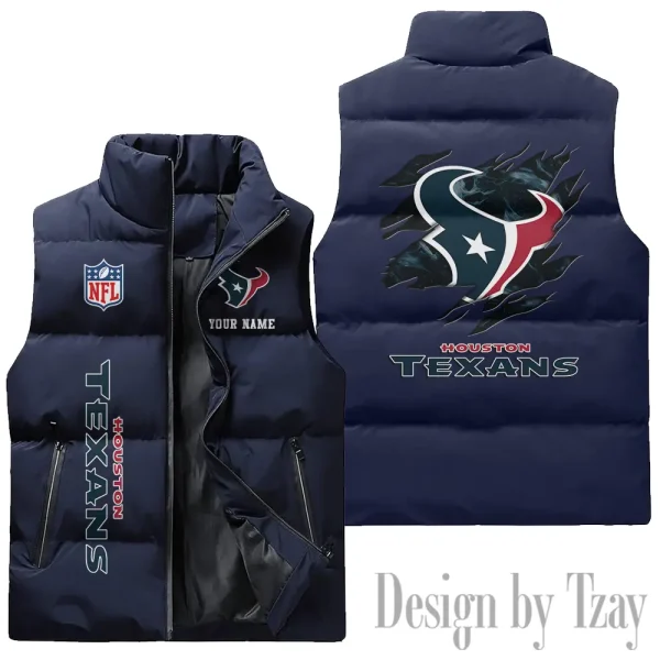 Houston Texans NFL Sleeveless Down Puffer Vest AZSDPV138