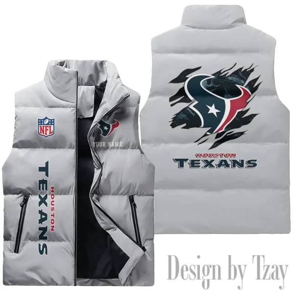 Houston Texans NFL Sleeveless Down Puffer Vest AZSDPV138 - Image 2