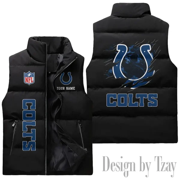 Indianapolis Colts NFL Sleeveless Down Puffer Vest AZSDPV139