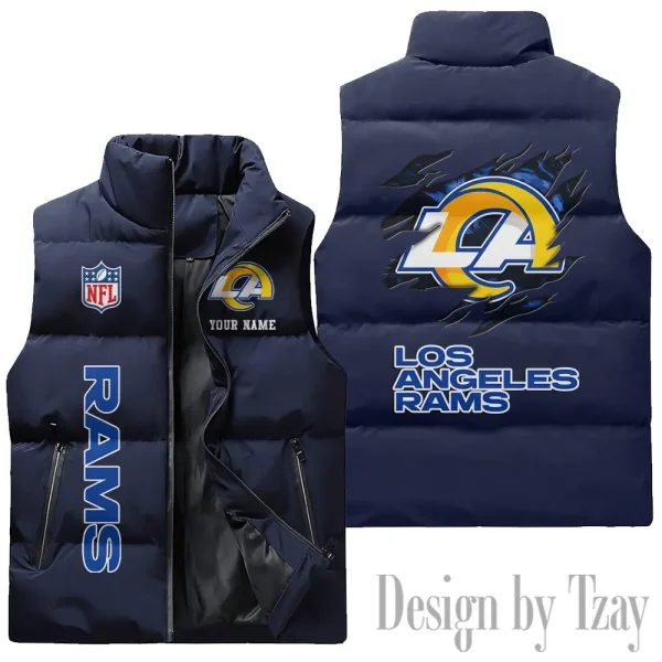 Los Angeles Rams NFL Sleeveless Down Puffer Vest AZSDPV144