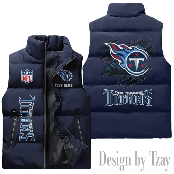 Tennessee Titans NFL Sleeveless Down Puffer Vest AZSDPV156