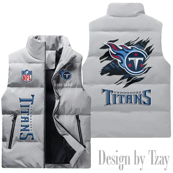 Tennessee Titans NFL Sleeveless Down Puffer Vest AZSDPV156 - Image 2