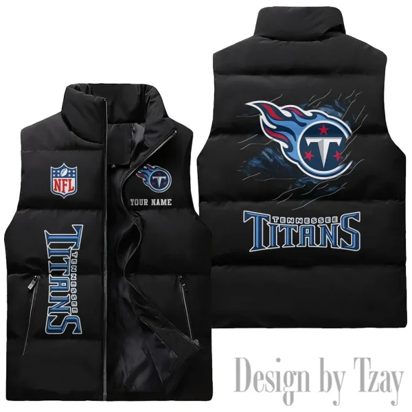 Tennessee Titans NFL Sleeveless Down Puffer Vest AZSDPV156 - Image 3