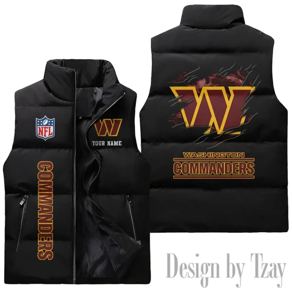 Washington Commanders NFL Sleeveless Down Puffer Vest AZSDPV157