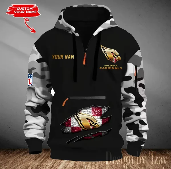 Arizona Cardinals Men Camouflage Hooded Sweatshirts New 2025 SPTMCPS065 - Image 2