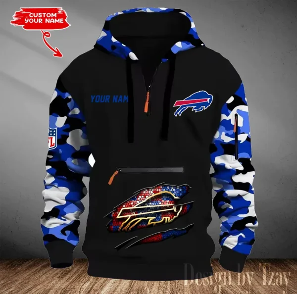 Buffalo Bills Men Camouflage Hooded Sweatshirts New 2025 SPTMCPS068