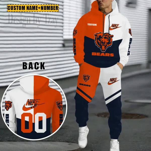 Chicago Bears Combo Hoodie And Sweatpants Gift For Fan AZHD1135
