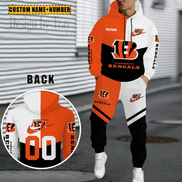 Cincinnati Bengals Combo Hoodie And Sweatpants Gift For Fan AZHD1136