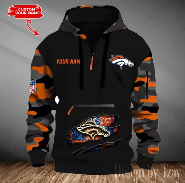 Denver Broncos Men Camouflage Hooded Sweatshirts New 2025 SPTMCPS074