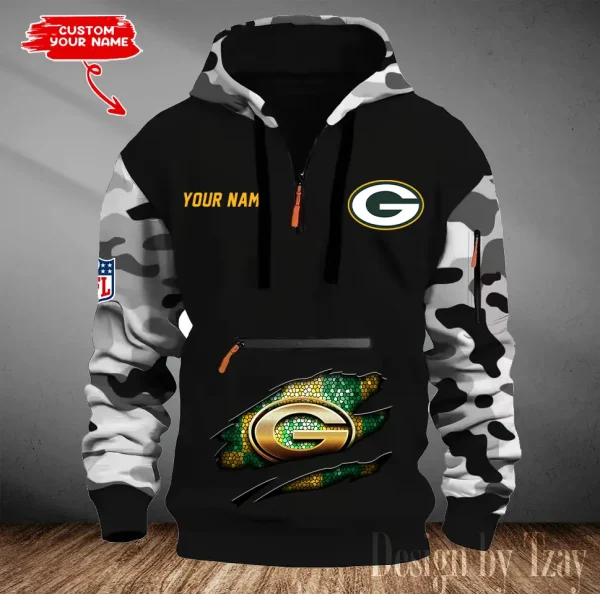 Green Bay Packers Men Camouflage Hooded Sweatshirts New 2025 SPTMCPS076