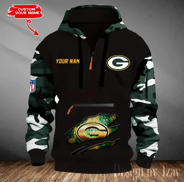 Green Bay Packers Men Camouflage Hooded Sweatshirts New 2025 SPTMCPS076 - Image 3