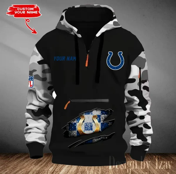 Indianapolis Colts Men Camouflage Hooded Sweatshirts New 2025 SPTMCPS078 - Image 2
