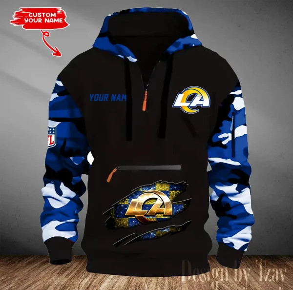Los Angeles Rams Men Camouflage Hooded Sweatshirts New 2025 SPTMCPS083