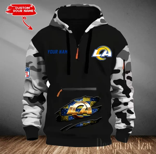Los Angeles Rams Men Camouflage Hooded Sweatshirts New 2025 SPTMCPS083 - Image 2