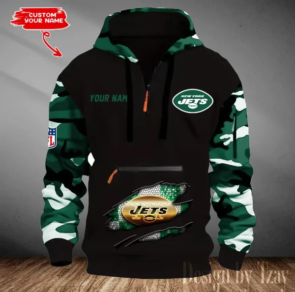 New York Jets Men Camouflage Hooded Sweatshirts New 2025 SPTMCPS089 - Image 2