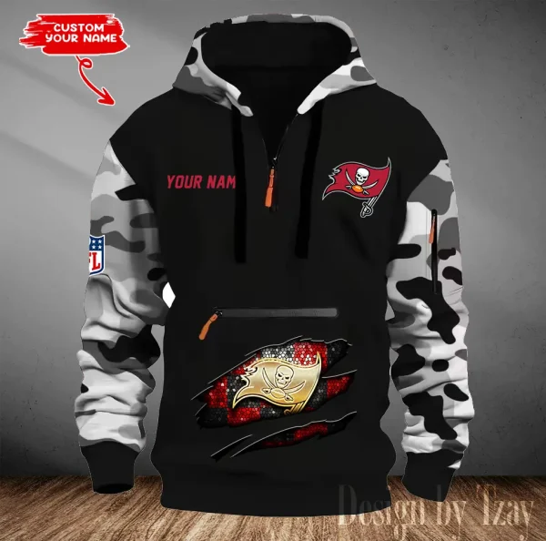 Tampa Bay Buccaneers Men Camouflage Hooded Sweatshirts New 2025 SPTMCPS094 - Image 2
