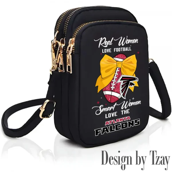Atlanta Falcons Cute Shoulder Bag With Colorful Canvas Zipper Printed S9CBB617 - Image 3
