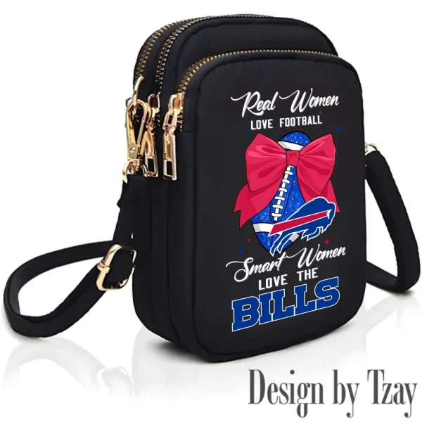 Buffalo Bills Cute Shoulder Bag With Colorful Canvas Zipper Printed S9CBB619 - Image 3