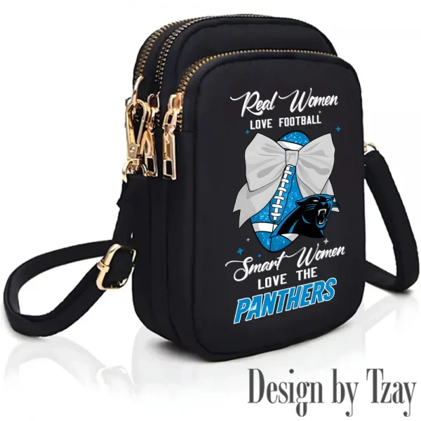 Carolina Panthers Cute Shoulder Bag With Colorful Canvas Zipper Printed S9CBB620