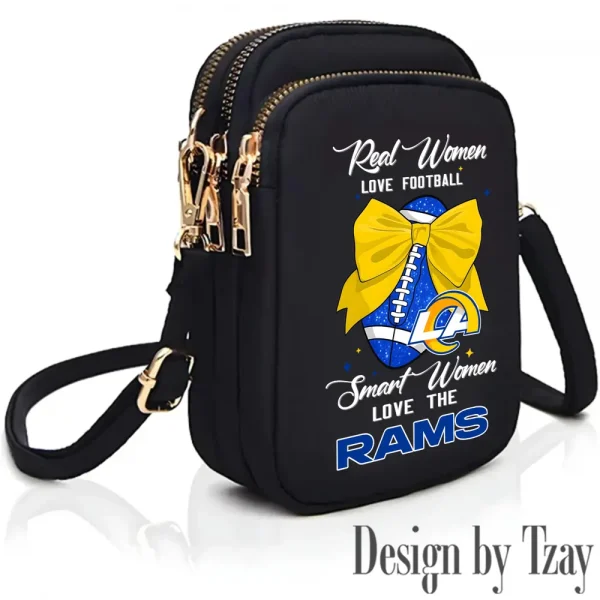 Los Angeles Rams Cute Shoulder Bag With Colorful Canvas Zipper Printed S9CBB634