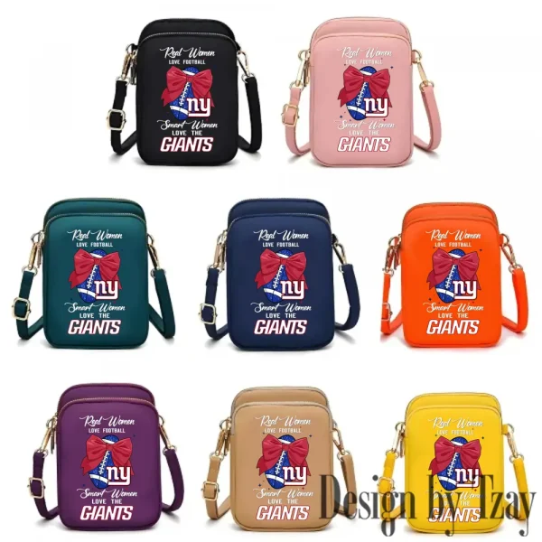 New York Giants Cute Shoulder Bag With Colorful Canvas Zipper Printed S9CBB639