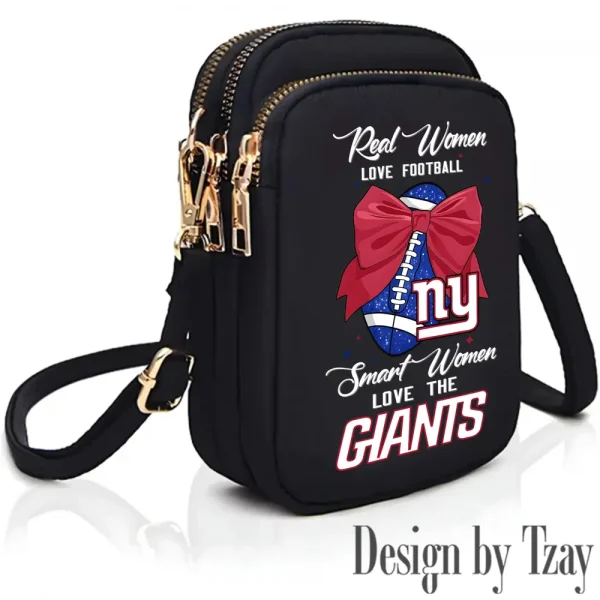 New York Giants Cute Shoulder Bag With Colorful Canvas Zipper Printed S9CBB639 - Image 2