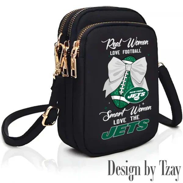 New York Jets Cute Shoulder Bag With Colorful Canvas Zipper Printed S9CBB640