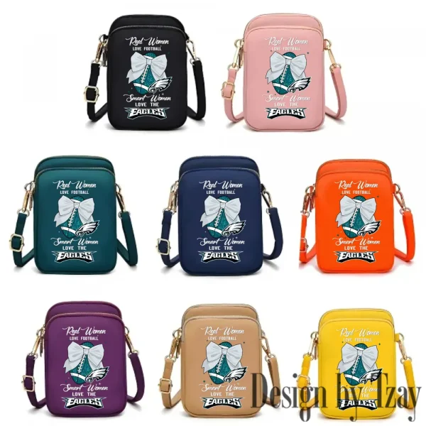 Philadelphia Eagles Cute Shoulder Bag With Colorful Canvas Zipper Printed S9CBB641
