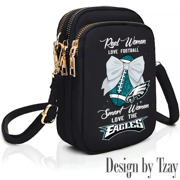 Philadelphia Eagles Cute Shoulder Bag With Colorful Canvas Zipper Printed S9CBB641 - Image 2