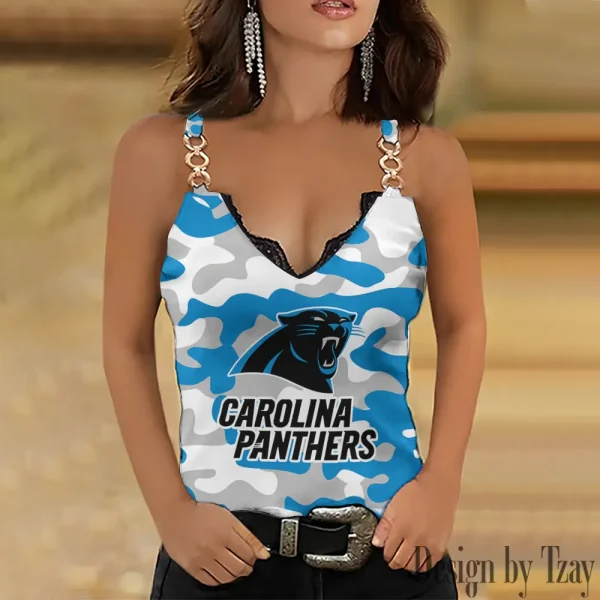 Carolina Panthers Special Chain Strap Tank Top Gift For Fan SPTWCSTT721