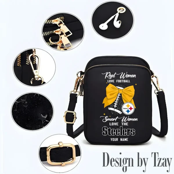 Pittsburgh Steelers Cute Shoulder Bag With Colorful Canvas Zipper Printed S9CBB642 - Image 2