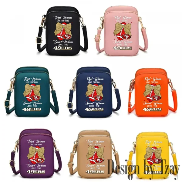 San Francisco 49ers Cute Shoulder Bag With Colorful Canvas Zipper Printed S9CBB643 - Image 4