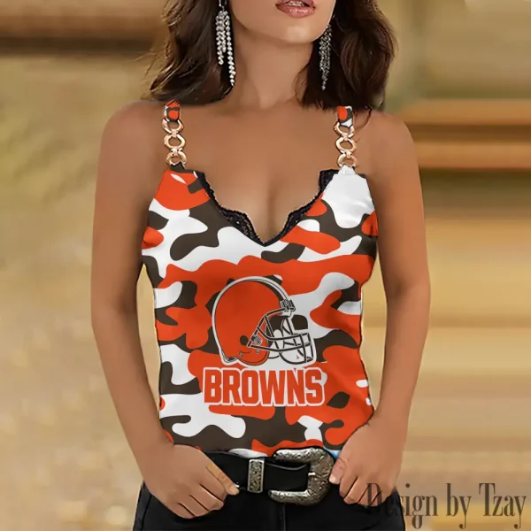 Cleveland Browns Special Chain Strap Tank Top Gift For Fan SPTWCSTT724