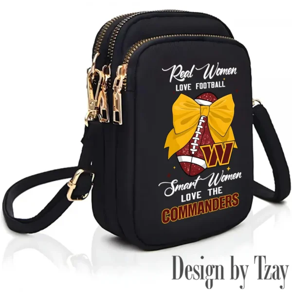 Washington Commanders Cute Shoulder Bag With Colorful Canvas Zipper Printed S9CBB647