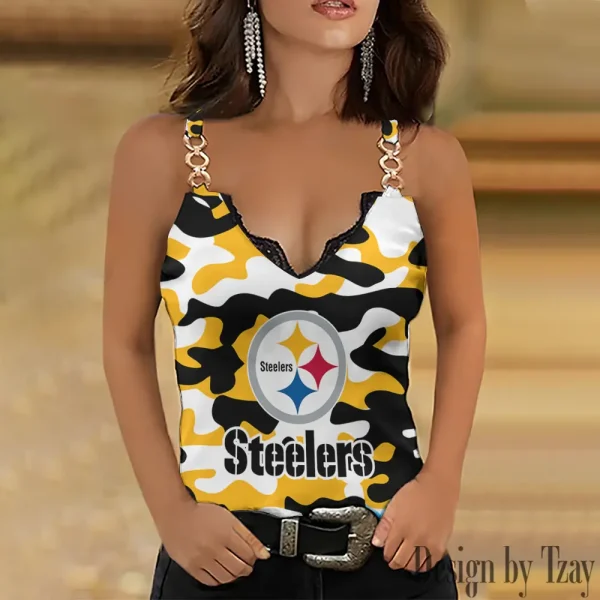 Pittsburgh Steelers Special Chain Strap Tank Top Gift For Fan SPTWCSTT743