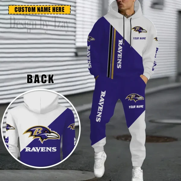 Baltimore Ravens Combo Hoodie And Sweatpants Gift For Fan AZHD1141