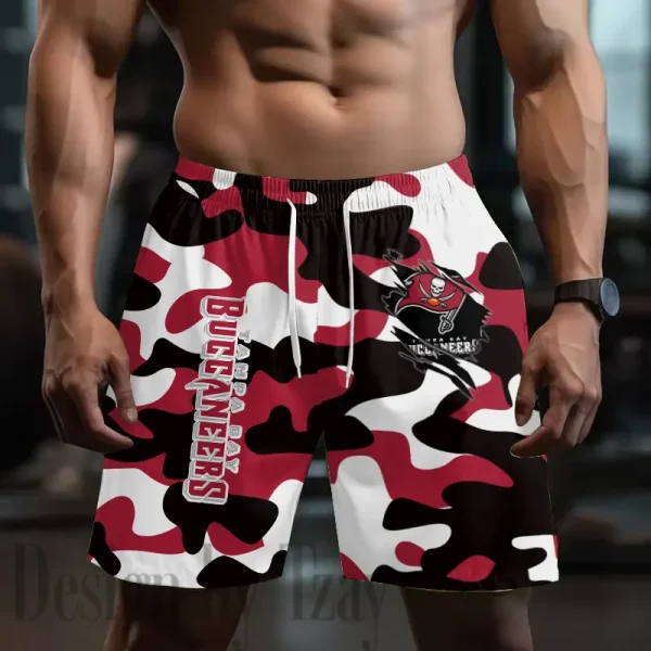Tampa Bay Buccaneers Men's Beach Shorts Quick Dry Material Fitness Summer Casual Sports BGSHORT812