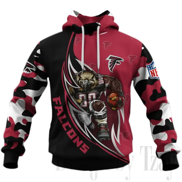 Atlanta Falcons 3D Printed Pullover Hoodie AZHD1144 - Image 2