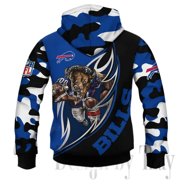Buffalo Bills 3D Printed Pullover Hoodie AZHD1146 - Image 2